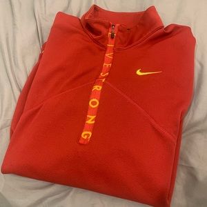 Men’s Large long sleeve Nike dri fit Livestrong top